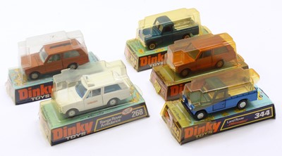 Lot 1169 - A collection of five various DinkyToy bubble...