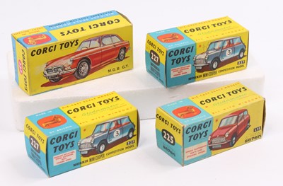 Lot 1276 - A collection of four various empty Corgi Toy...