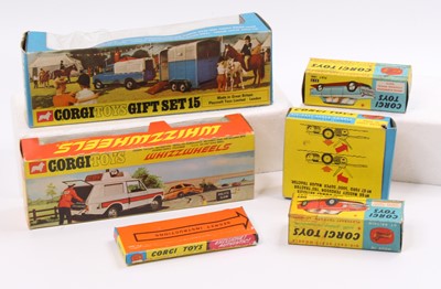 Lot 1279 - A collection of mixed Corgi Toy empty boxes...