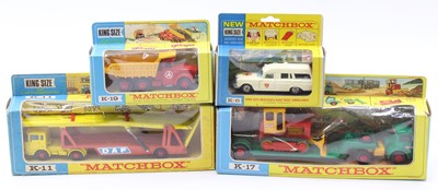 Lot 1431 - A Matchbox King Size boxed diecast group to...