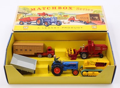 Lot 1356 - A Matchbox Series gift set 3 farming set,...