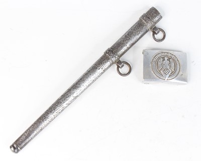 Lot 164 - A German Third Reich steel scabbard for a...