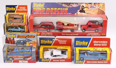 Lot 1174 - A Dinky Toys boxed diecast group, six examples...