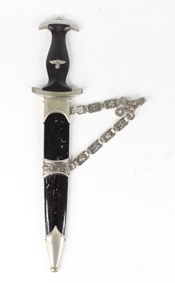 Lot 168 - A German Third Reich SS (Shutzstaffel) dagger,...