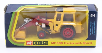 Lot 1396 - A Corgi Toys No 54 Massey Ferguson 50B tractor...