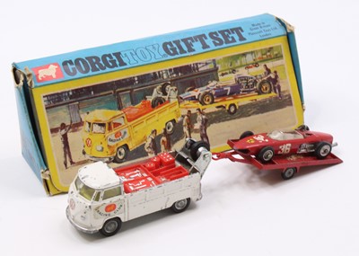 Lot 1402 - A Corgi Toys gift set 6 Volkswagen breakdown...