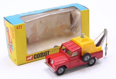 Lot 1381 - Corgi Toys No. 477 Landrover breakdown vehicle,...