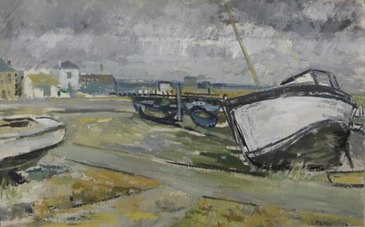 Lot 715 - John Livesey (1926-1990) - The White Boat, Old...