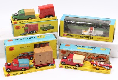 Lot 1297 - A collection of Landrover interest Corgi toys...