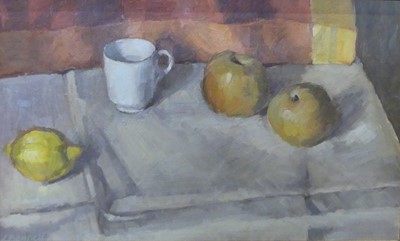 Lot 733 - Jane Bennett (b.1960) - Still life apples with...