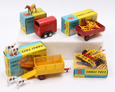 Lot 1284 - One tray containing four boxed Corgi Toy...