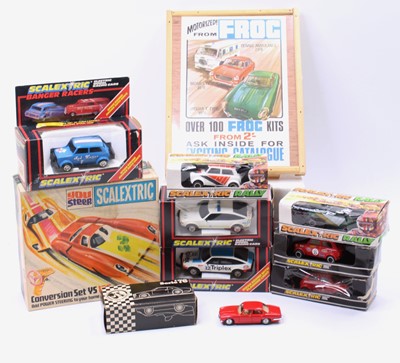 Lot 1683 - A collection of Scalextric and Frog interest,...