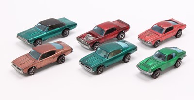 Lot 1521 - Hot Wheels Redlines group of 6 with examples...