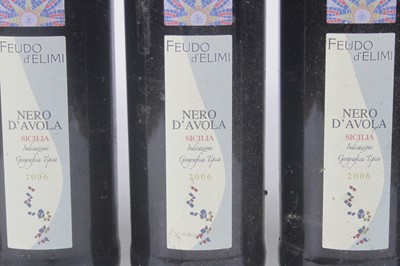 Lot 1093 - Feudo d'Elimi Nero d'Avola, 2006, Sicily, five...