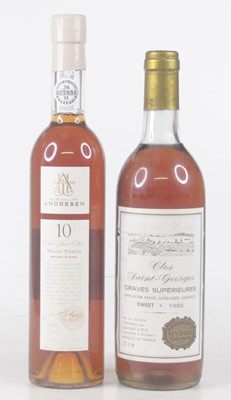 Lot 1516 - Andresen 10 year old white port, 50cl, 20%,...