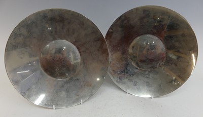 Lot 610 - After Marianne Brandt - a pair of silver...