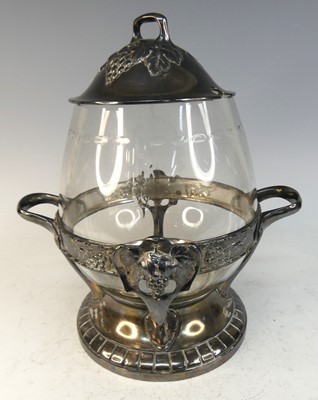 Lot 603 - In the manner of WMF - an Art Nouveau silver...