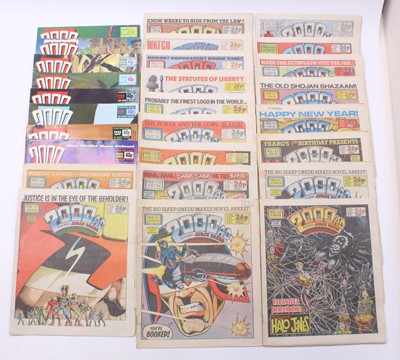 Lot 1664 - A collection of vintage 2000AD Judge Dredd...