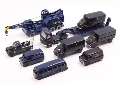 Lot 1180 - A small collection of Dinky Toys repainted...