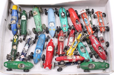 Lot 1182 - A collection of play-worn and repainted Dinky...