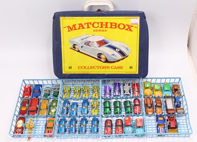 Lot 1492 - A Matchbox Lesney collectors case with...