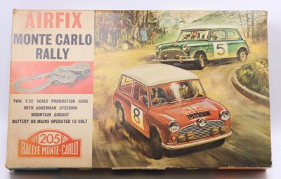 Lot 1692 - An Airfix Rally Monte Carlo slot racing gift...