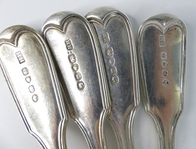 Lot 2103 - A part suite of Victorian silver cutlery,...