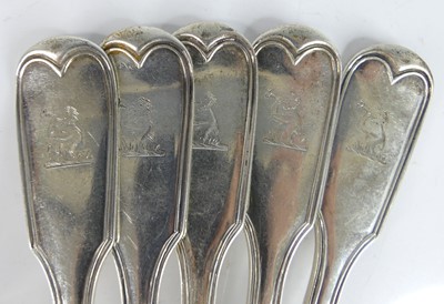 Lot 2103 - A part suite of Victorian silver cutlery,...