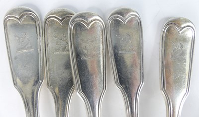 Lot 2103 - A part suite of Victorian silver cutlery,...