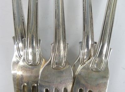 Lot 2103 - A part suite of Victorian silver cutlery,...