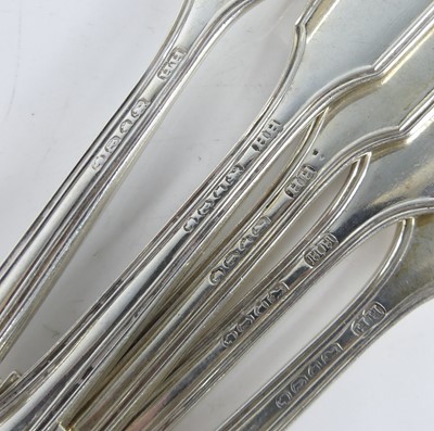 Lot 2103 - A part suite of Victorian silver cutlery,...
