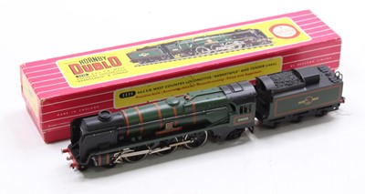 Lot 483 - Hornby-Dublo 4-6-2 loco & tender converted to...