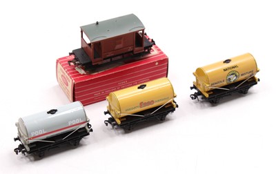 Lot 516 - Four Hornby-Dublo ‘neverwazza’ wagons;...