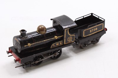 Lot 285 - 1925 Hornby No.1 loco & tender clockwork,...