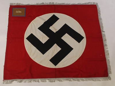 Lot 183 - A large German Third Reich NSDAP flag, having...