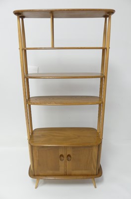 Lot 792 - A 1960s Ercol light elm 'Giraffe' room divider,...