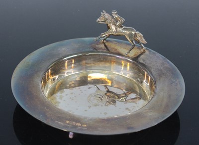 Lot 389 - A contemporary silver dish, of circular form...