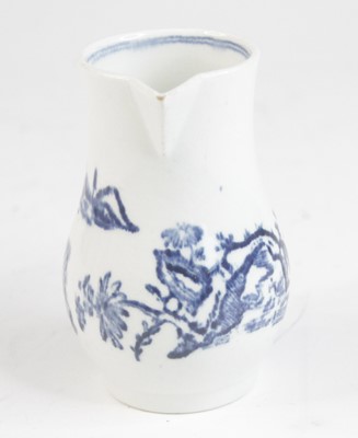 Lot 2038 - A Lowestoft porcelain sparrowbeak cream jug,...