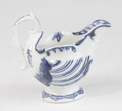 Lot 2031 - A Derby blue and white porcelain dolphin cream...