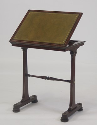 Lot 2514 - A Regency mahogany and brass inlaid reading...