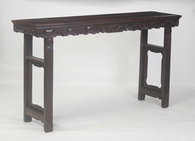 Lot 2474 - An early 20th century Chinese rosewood altar...