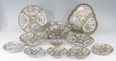 Lot 2370 - A collection of Chinese Canton porcelain...