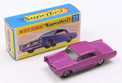 Lot 1404 - Matchbox Lesney Superfast No. 22 Pontiac GP...