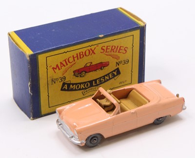 Lot 1333 - Matchbox Lesney No. 39 Ford Zodiac Convertible,...