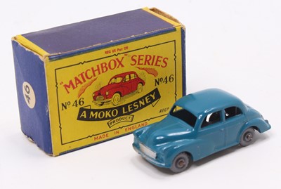 Lot 1336 - Matchbox Lesney No. 46 Morris Minor 1000, blue...