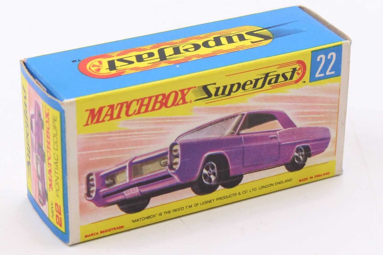 Lot 1406 - Matchbox Lesney Superfast No. 22 Pontiac GP