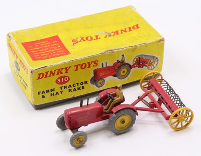 Lot 1033 - Dinky Toys box No. 310 farm tractor and...