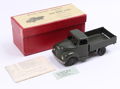 Lot 731 - A Britains No. 1334 four wheel army truck...