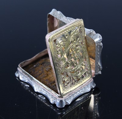 Lot 2091 - An early Victorian silver vinaigrette, of...