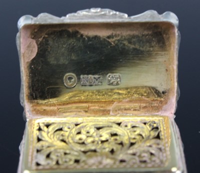 Lot 2091 - An early Victorian silver vinaigrette, of...
